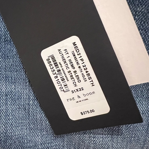 Rag & Bone NYC Fit 1 Hemp Blend - Townsend - Picture 6 of 6